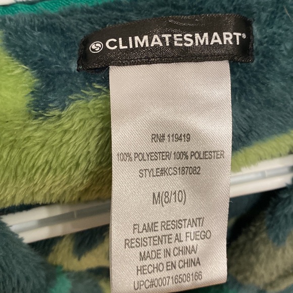 ClimateSmart Dinosaur Kids (8/10) Bathrobe - Picture 2 of 5